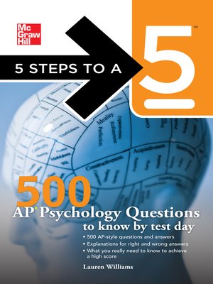 cover image of 500 AP Psychology Questions to Know by Test Day
